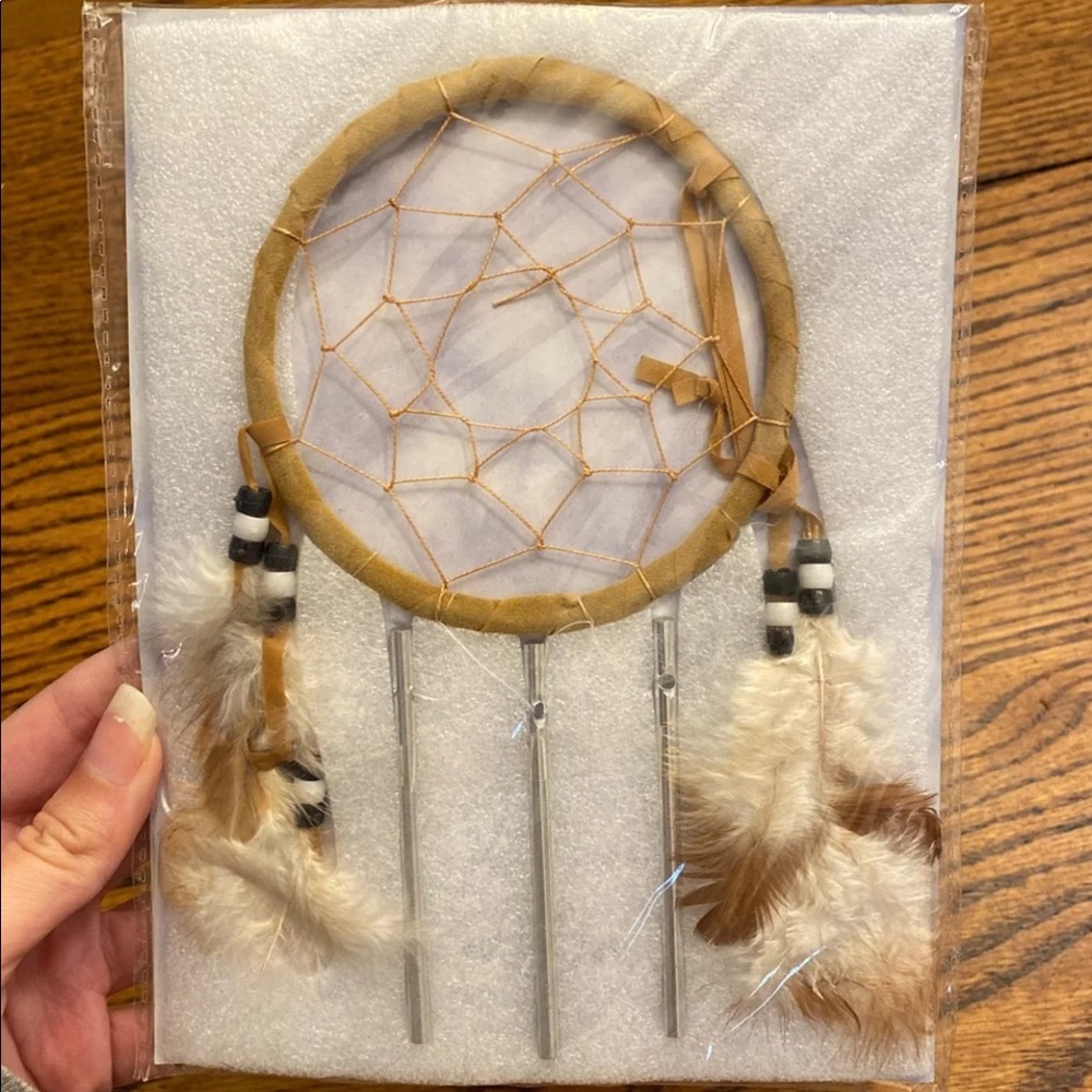 Dreamcatcher wind chime feather beaded home decor boho hippie Gypsy free spirit